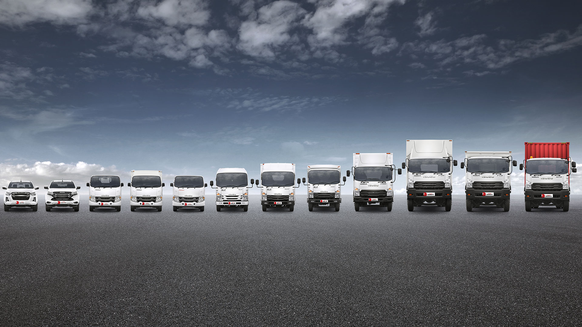 line up isuzu