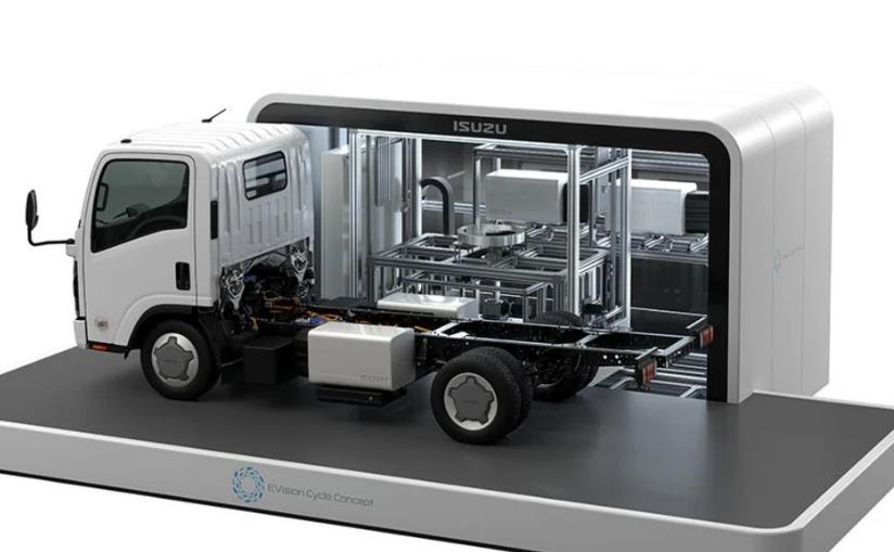 Isuzu Perkenalkan Konsep Swap Baterai untuk Truk Listrik